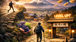 街道と異常現象をイメージした風景