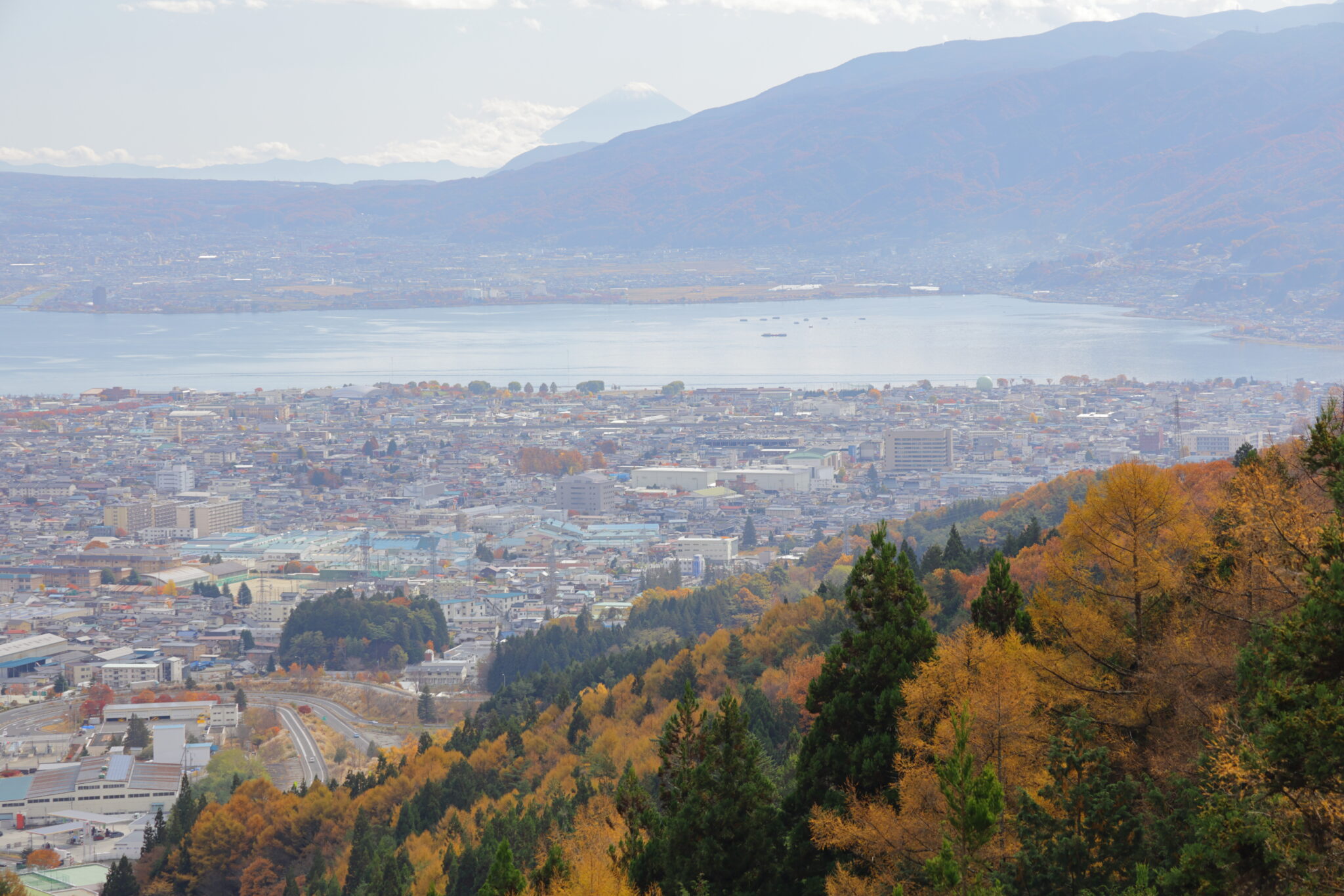 塩嶺御野立公園展望台からの眺望