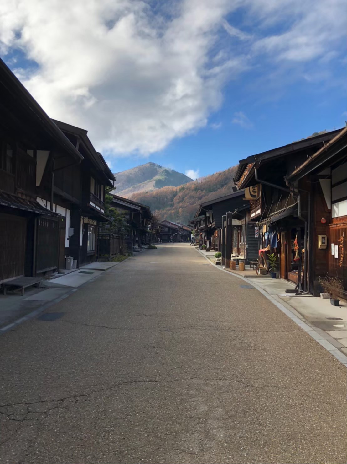 奈良井宿の夕景