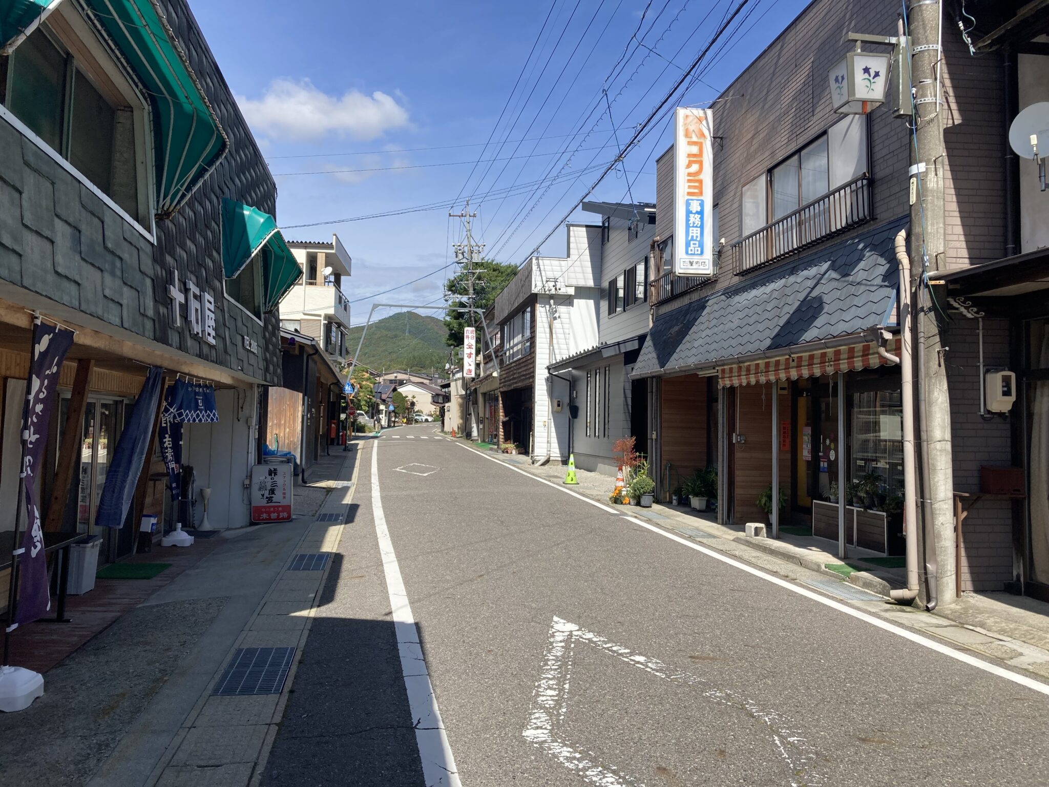 薮原宿の旧中山道（中山道第35宿・長野県木祖村）