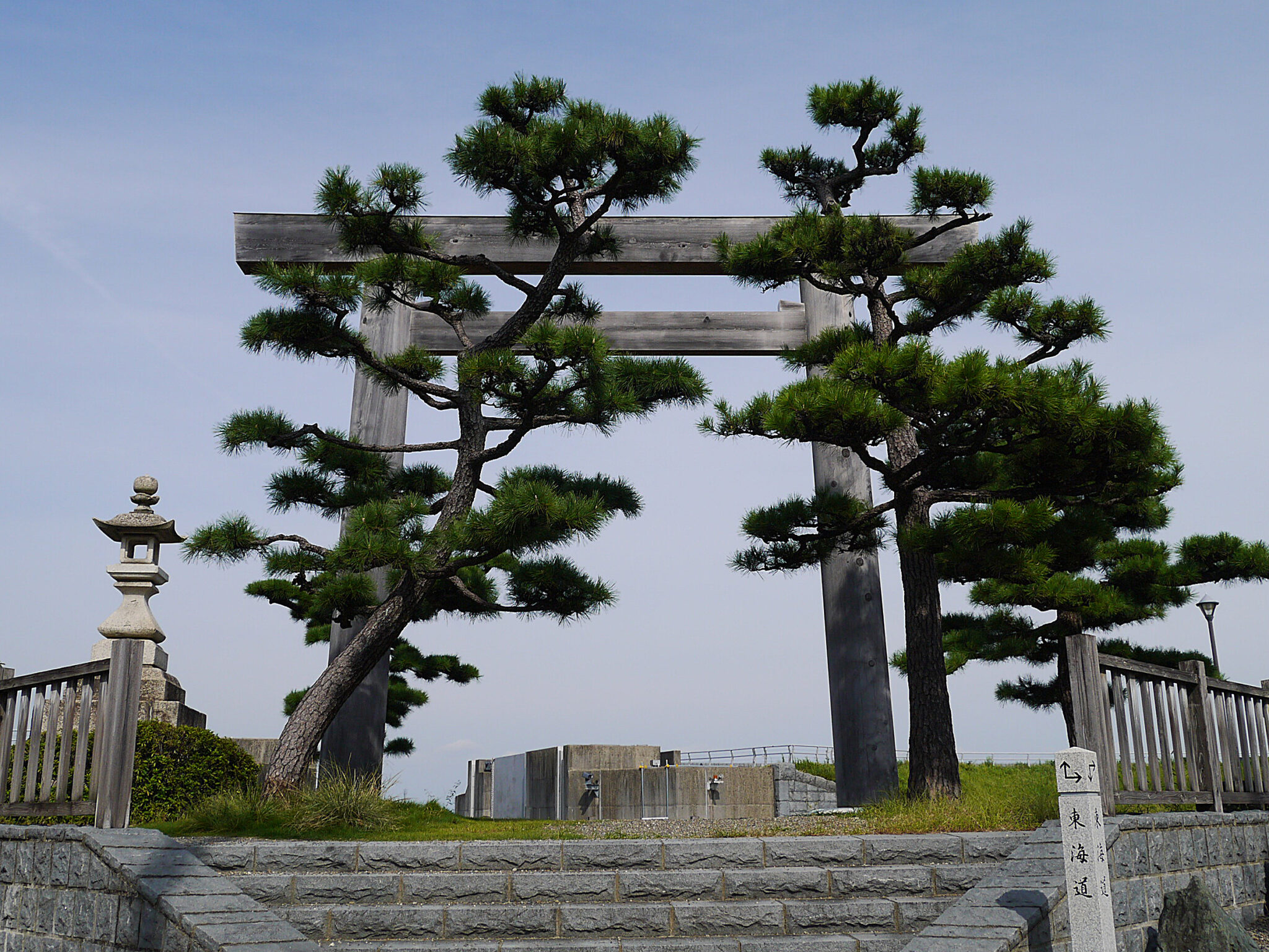 七里の渡し・伊勢国一の鳥居（桑名宿）